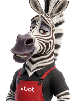 Barista character zebra